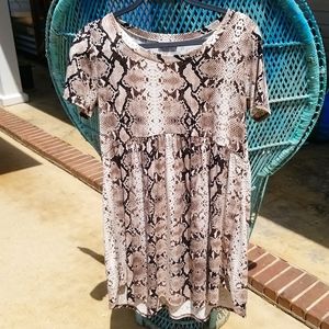 Jodufl Snakeskon print dress